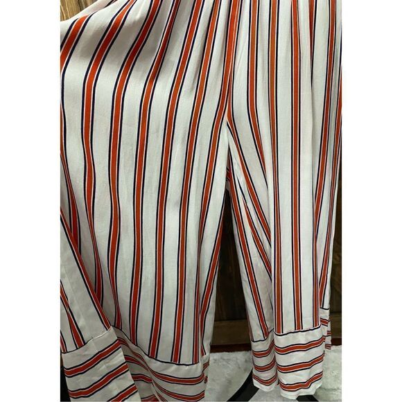 Urban Outfitters Jumpsuit Pants Red White Blue Stripe Halter Casual Size XSmall - Picture 4 of 6